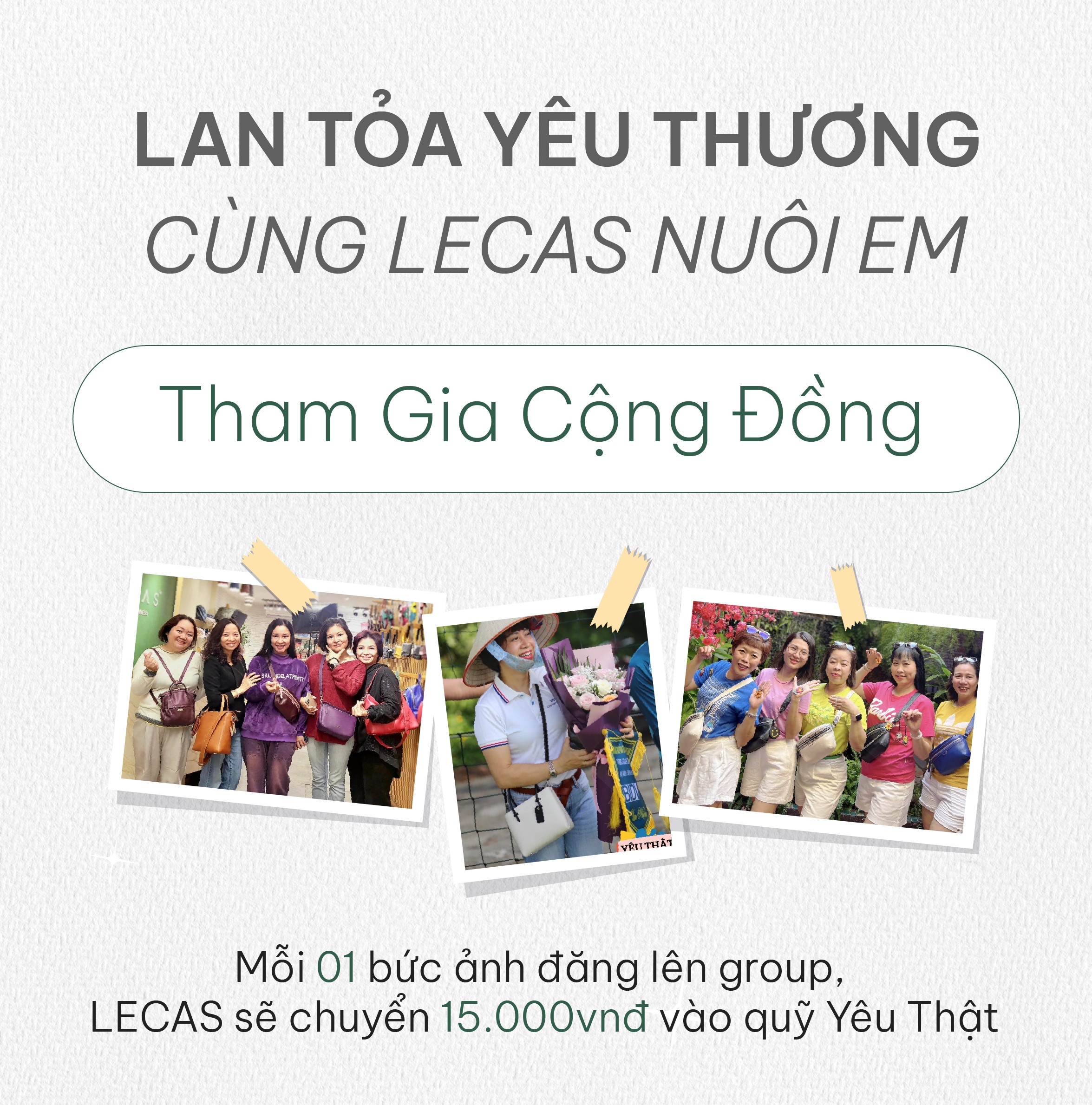 Bấm vào để cùng LECAS tham gia Cộng Đồng DA THẬT - THÍCH THẬT