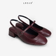 Giày Công Chúa - Đỏ Burgundy (LCS041.003)