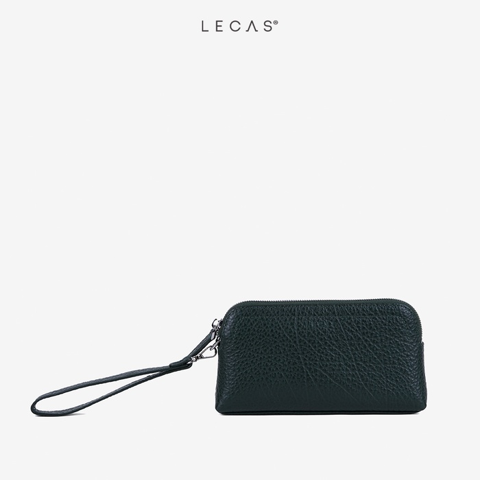 Clutch Da Mềm SON Đen Hạt FT Trắng 