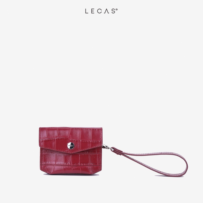 Ví Đựng Thẻ KISSY Đỏ Rubi Croc (KISSY.082) 