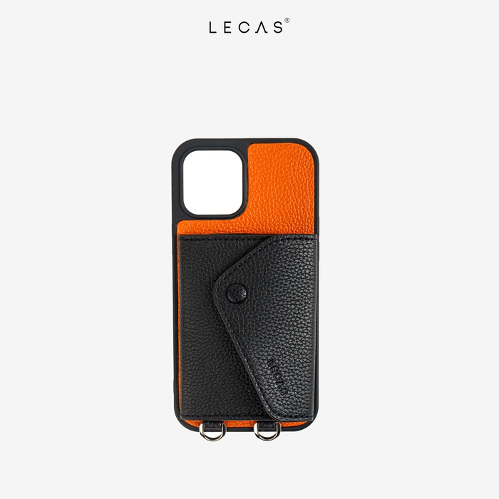 Case Điện Thoại Da iPhone 15 Pro Max  Cam (Case15.007)