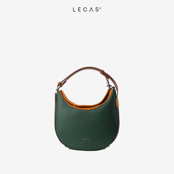 Túi Đeo Vai/Đeo Chéo LAM Xanh Đậm Ft Vàng Nâu (LAM.023) 