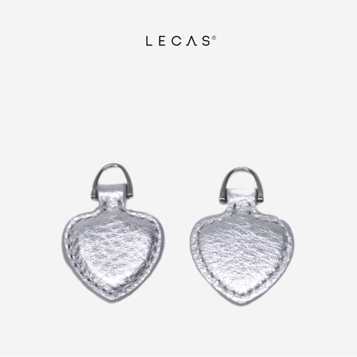 Tai khóa Puller Tim Lấp Lánh Ánh Bạc (2 chiếc) (Puller.075) 