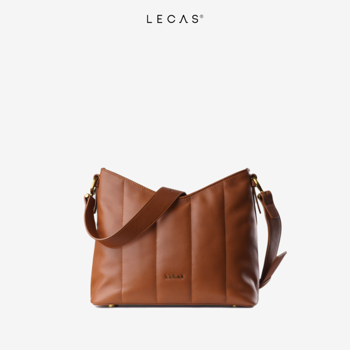 Túi Da Thật DIỆP Nâu Semi (DIEP.006) 