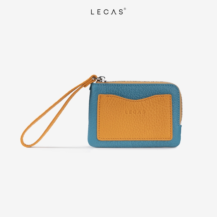 Ví Đựng Thẻ/Cầm Tay C Nhỏ  Xanh Aqua Ft Leikema (CNHO.122) 