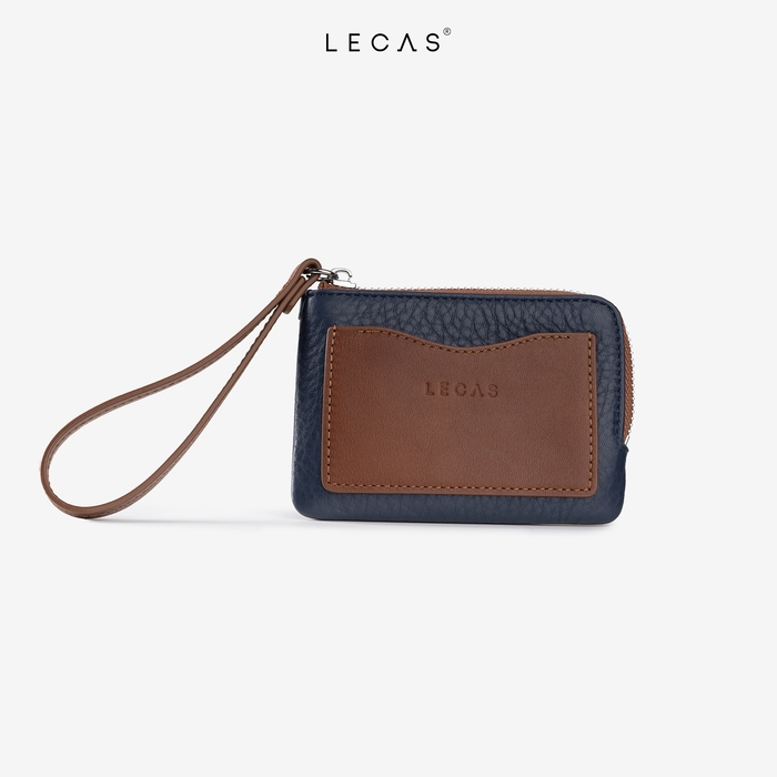 Ví Đựng Thẻ/Cầm Tay C Nhỏ  Xanh Than Ft Nâu (CNHO.123) 