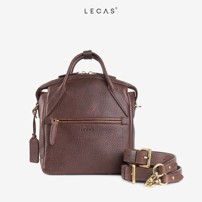 Balo/Túi Đeo Chéo MARIS Nâu Đỏ Ft Nâu Sáp Vachetta GH.SP (MARIS.AG.083)