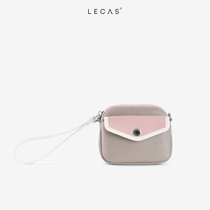 Ví NÚNG NÍNH Xám ft Hồng (Nungninh.028) 