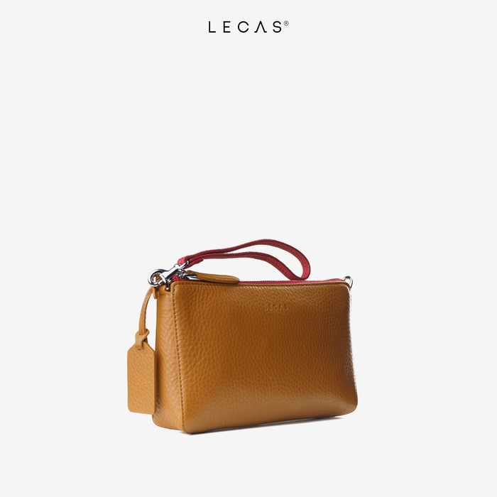 Túi Đeo Chéo NEW FIT Nâu Bò Ft Đỏ (Nfit.115)