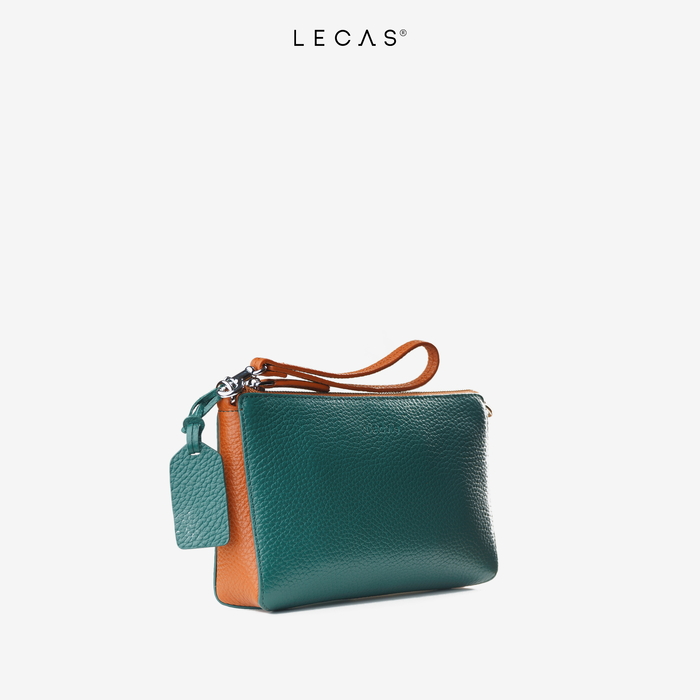 Túi Đeo Chéo NEW FIT Xanh Lá Đậm Ft Nâu (Nfit.109)