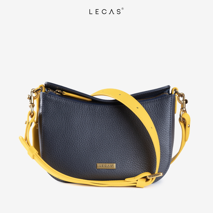 Túi Đeo Chéo PONY EM Xanh Than Ft Vàng Cam (Ponyem.AG.047) 