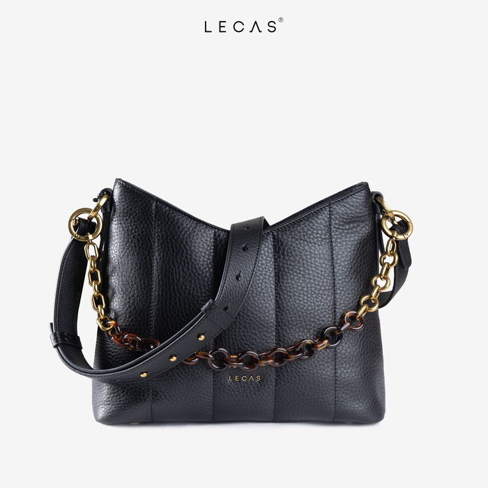 Túi Da Thật DIỆP Đen GH (	DIEP.AG.001) 