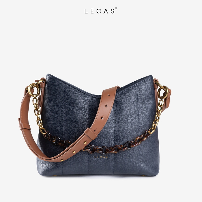 Túi Da Thật DIỆP Xanh Than ft Nâu (DIEP.AG.011) 