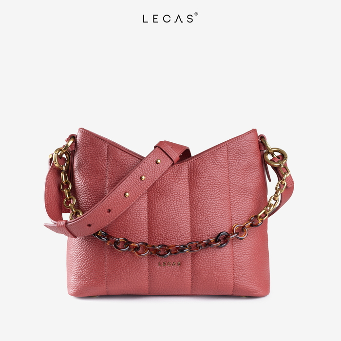 Túi Da Thật DIỆP Đỏ Hồng Nhung GH1.SP (DIEP.AG.016) 