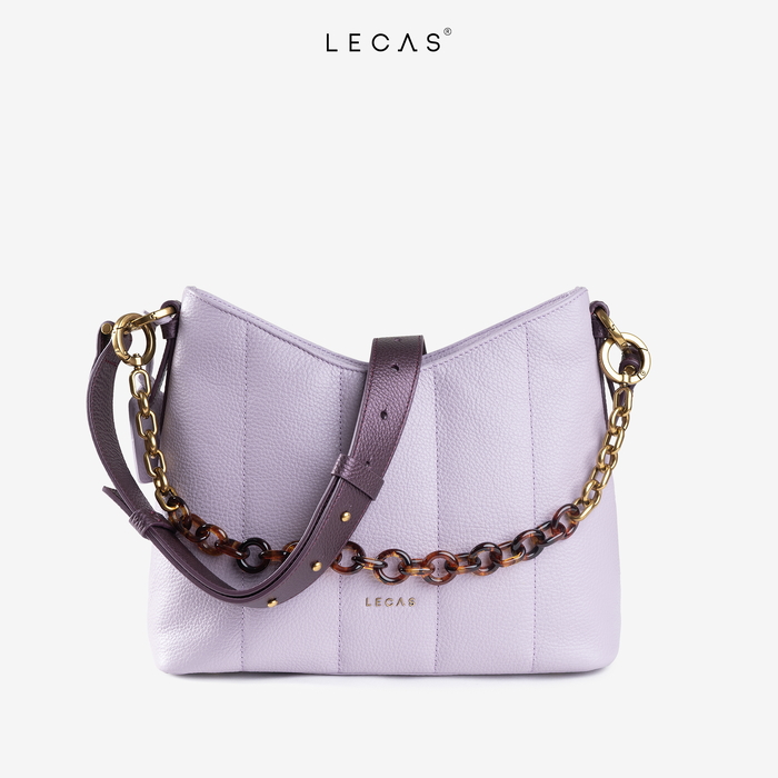 Túi Da Thật DIỆP Tím Pastel (DIEP.AG.015) 