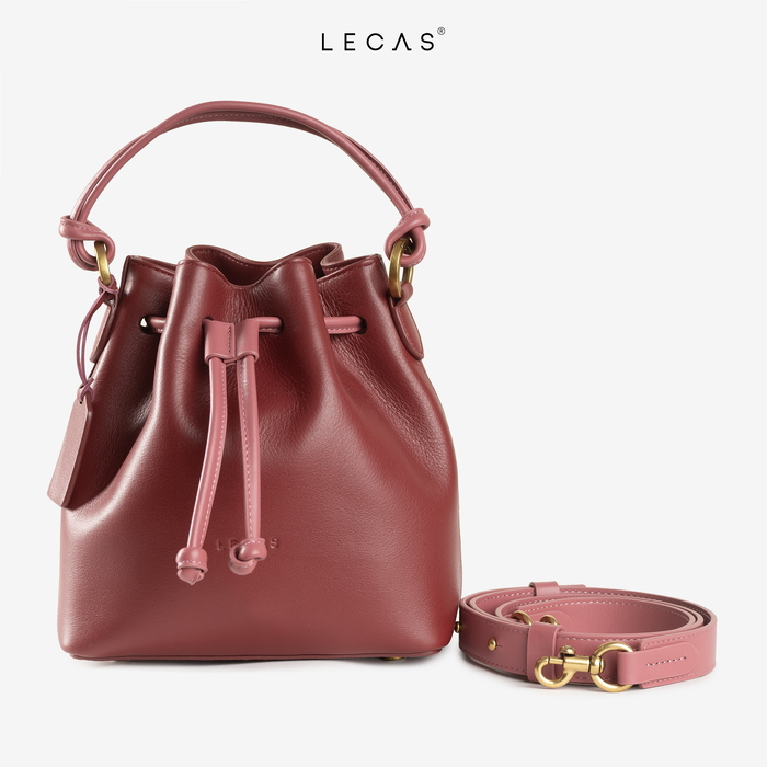 Túi Bucket CÚC Đỏ Mận Matt (CUC.AG.026) 