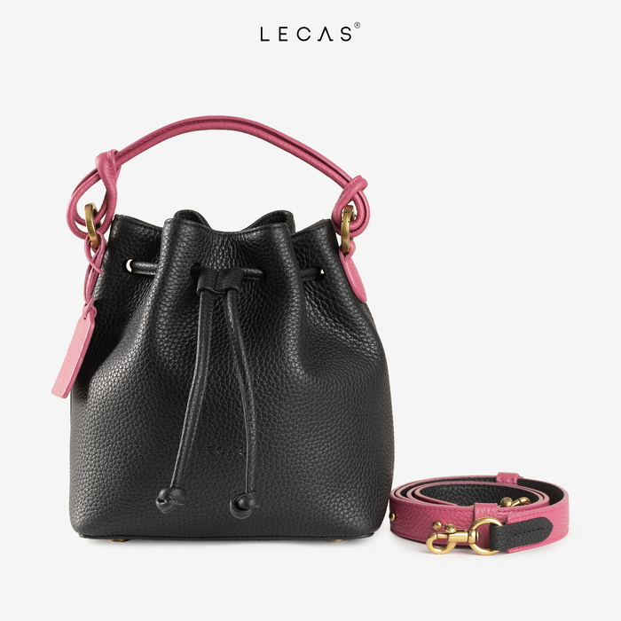 Túi Bucket CÚC Đen ft Hồng (CUC.AG.028) 