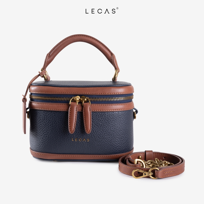 Túi xách tay/đeo chéo XÍU CHỊ Xanh Than ft Nâu SP (XiuChi.AG.015) 