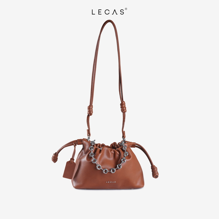 Túi Da MÂY BỒNG Nâu Semi (Maybong.015) 