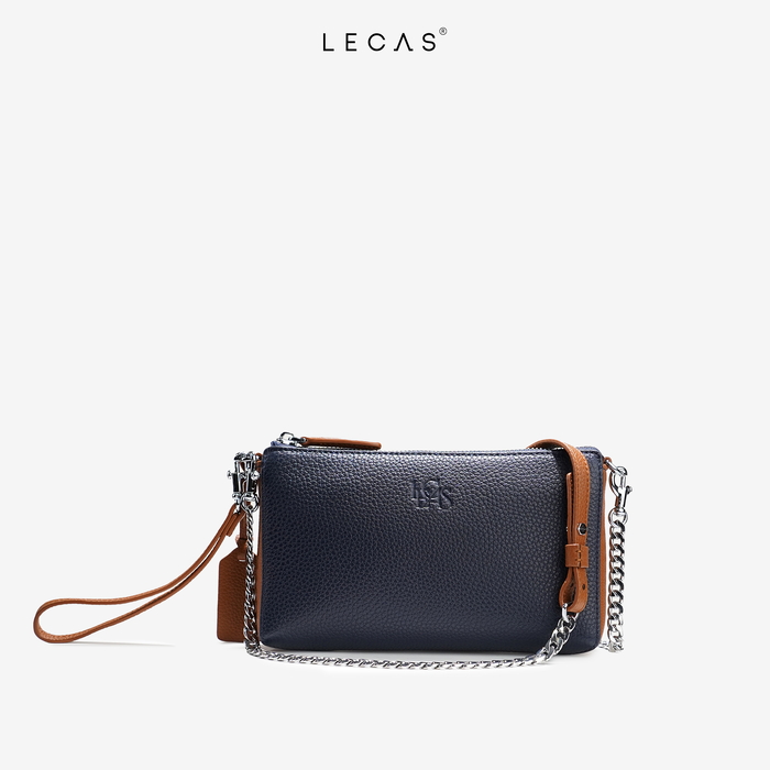 Túi Đeo Chéo NEW FIT Xanh Than Ft Nâu Bò (NFIT.154)