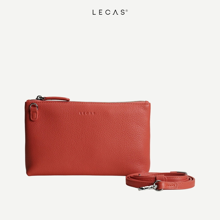 Túi Đeo Chéo Da Thật QUỐC DÂN Cam Hồng (QuocDan.021) 