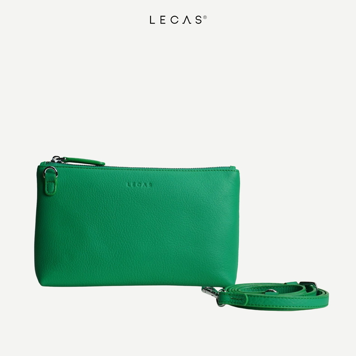 Túi Đeo Chéo Da Thật QUỐC DÂN Xanh Lá Dứa (QuocDan.024) 