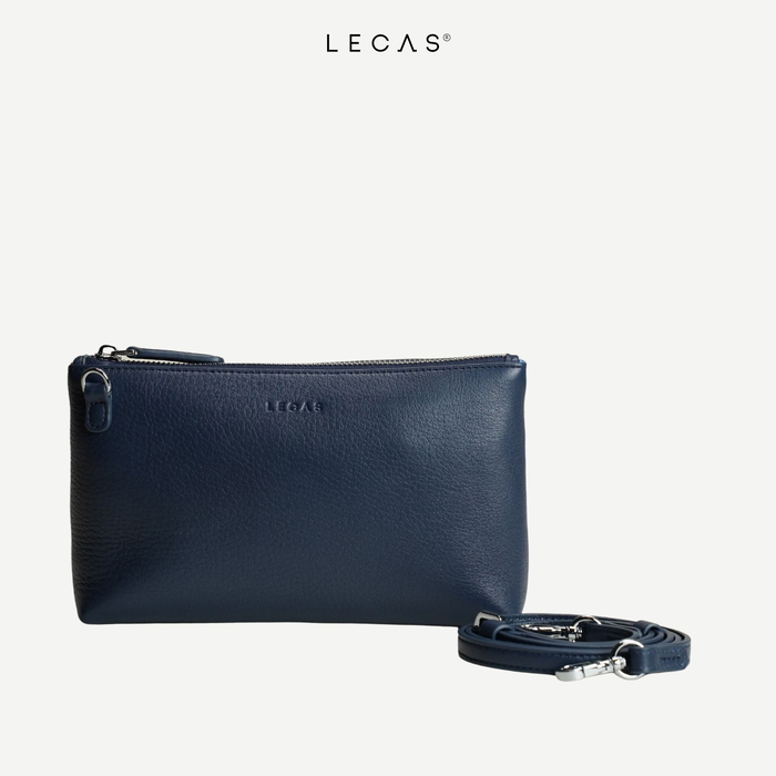 Túi Đeo Chéo Da Thật QUỐC DÂN Xanh Than 5 (QuocDan.034) 