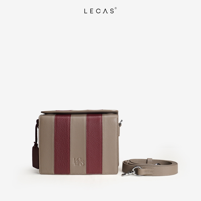 Túi LÁCH TÁCH Xám ft Đỏ Rượu (LachTach.017) 