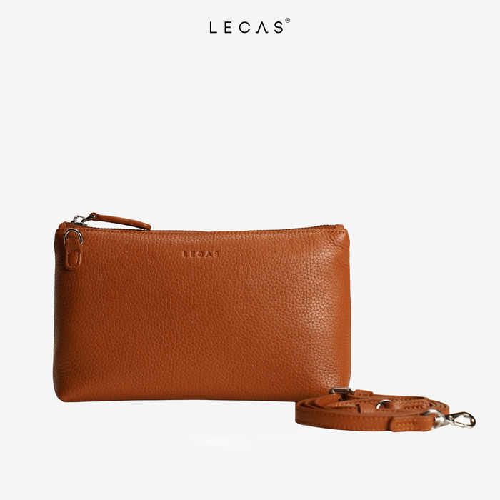 Túi Đeo Chéo Da Thật QUỐC DÂN Nâu Bò. (QuocDan.036) 