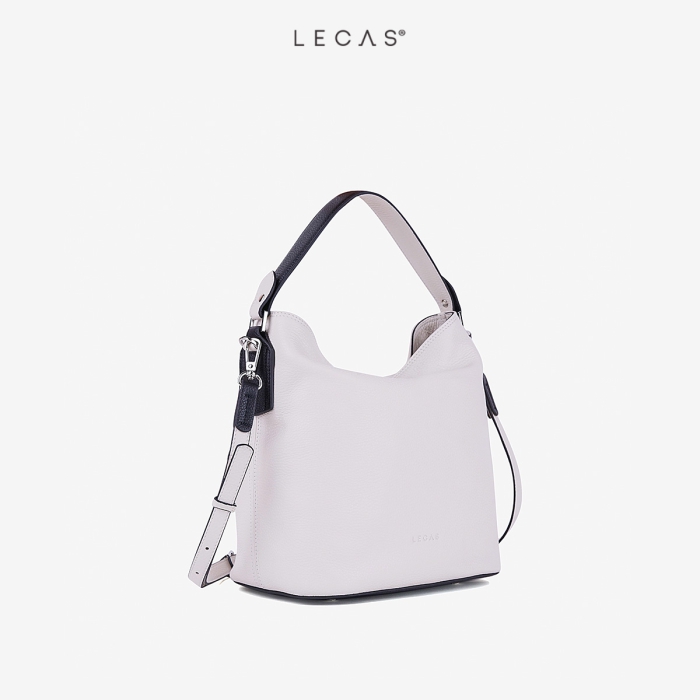 Túi CELESTINE Trắng Kem FT Đen Hạt 