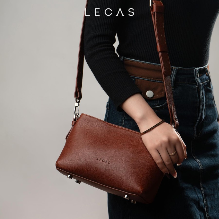 Túi Đeo Chéo JAY XS màu Nâu Semi