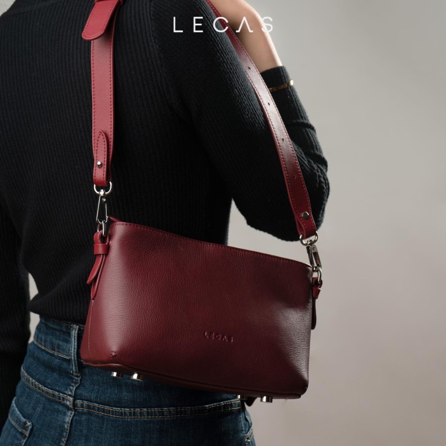 Túi Đeo Chéo JAY XS màu Sangria GH Ft Trơn