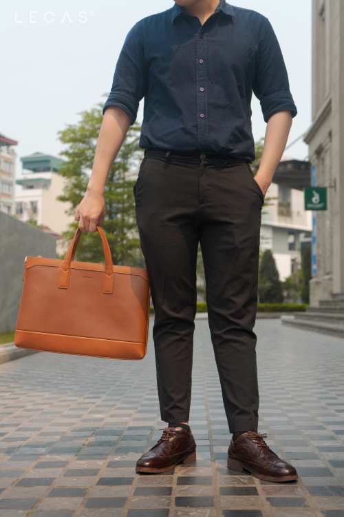 Cặp Laptop BARRETT Màu Nâu Mộc