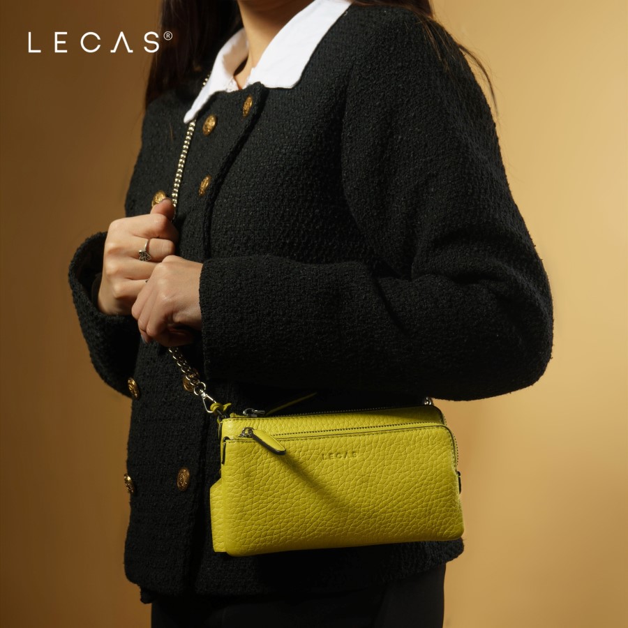 Ví Hai Ngăn Chị Em Màu Vàng Hoàng Yến