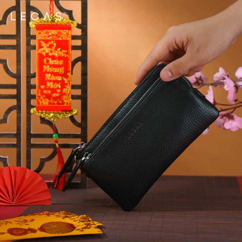 Ví Hai Ngăn Chị Em Màu Màu Đen