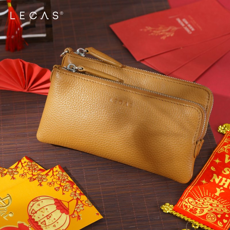 Ví Hai Ngăn Chị Em Màu Nâu 2 tones