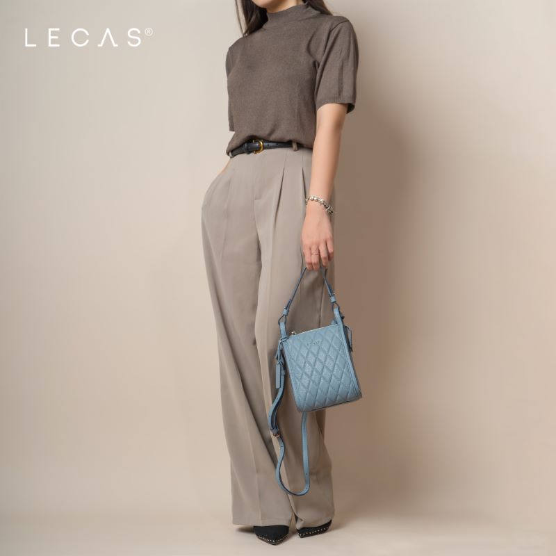 Túi xách MANGO CARO Xanh Trời thanh lịch, dễ phối hợp với các loại trang phục